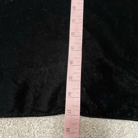 Zara Black Velvet Puff Shoulder Mini Dress - Picture 9 of 10